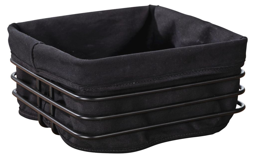WENKO. Cesta para pan metálica Premium, cuadrada, en , 21 x Imagen del producto 
