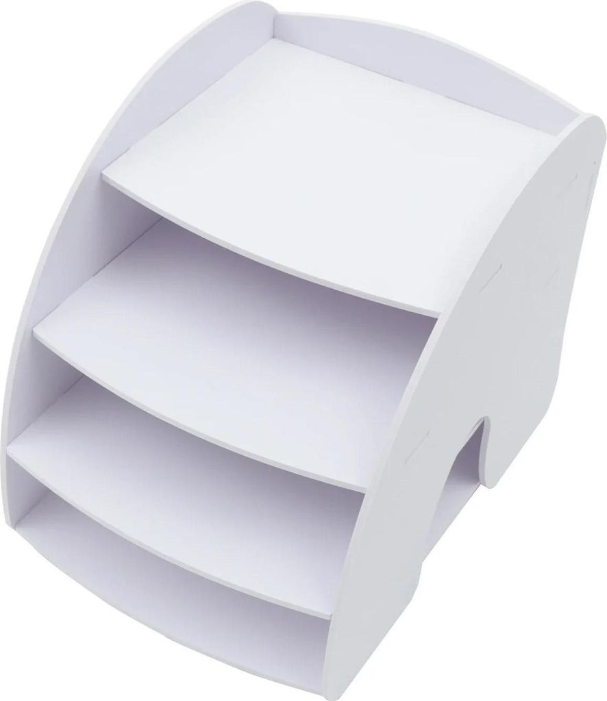 Schreibtisch-Organizer - Dokumentenablagen - Verstärktes PVC - Obere Ablage mit mehreren Fächern - Büro/Schule/Zuhause - 25,2×35,6×29,3 cm - W...
