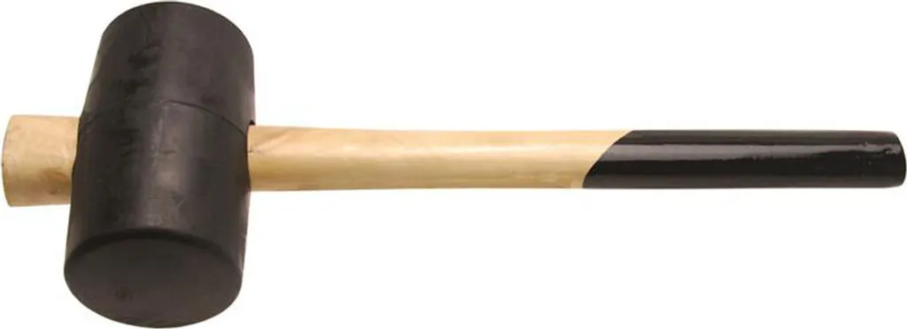 Maillet robuste en caoutchouc 600 g tête 64 mm avec manche haute pression