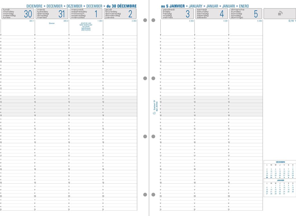 Kalender 1 Woche 2 Seiten senkrecht 2026