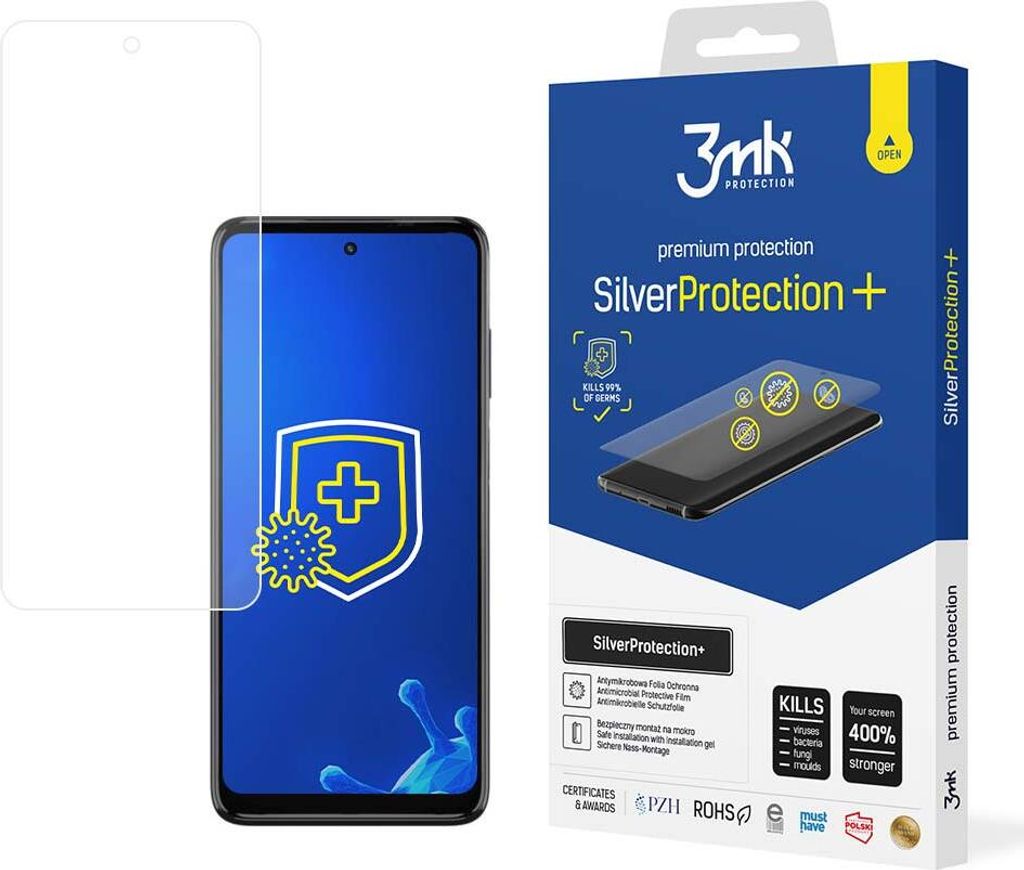 3mk Display Antimikrobielle Schutzfolie SilverProtection+ für Motorola Moto G 5G 2022 0,21mm Self-Heal