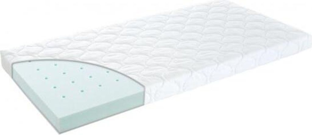 GEUTHER Matratze Regenbogen 120x60 cm | bequeme Babybett-Matratze | atmungsaktiv, schadstofffrei & mit abnehmbarem Bezug