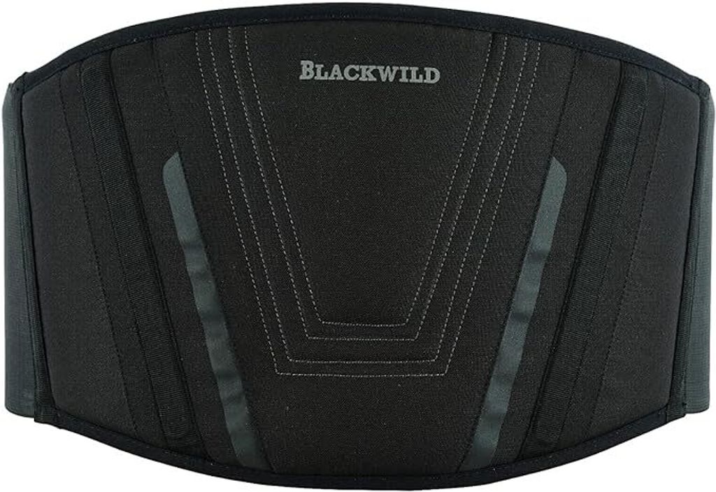 BLACKWILD Nierengurt Motorrad| Nierengurt Motorrad Herren und Damen, Grundschwarz | Effektive Stabilisierung Nierenwärmer Lendenwirbelstütze