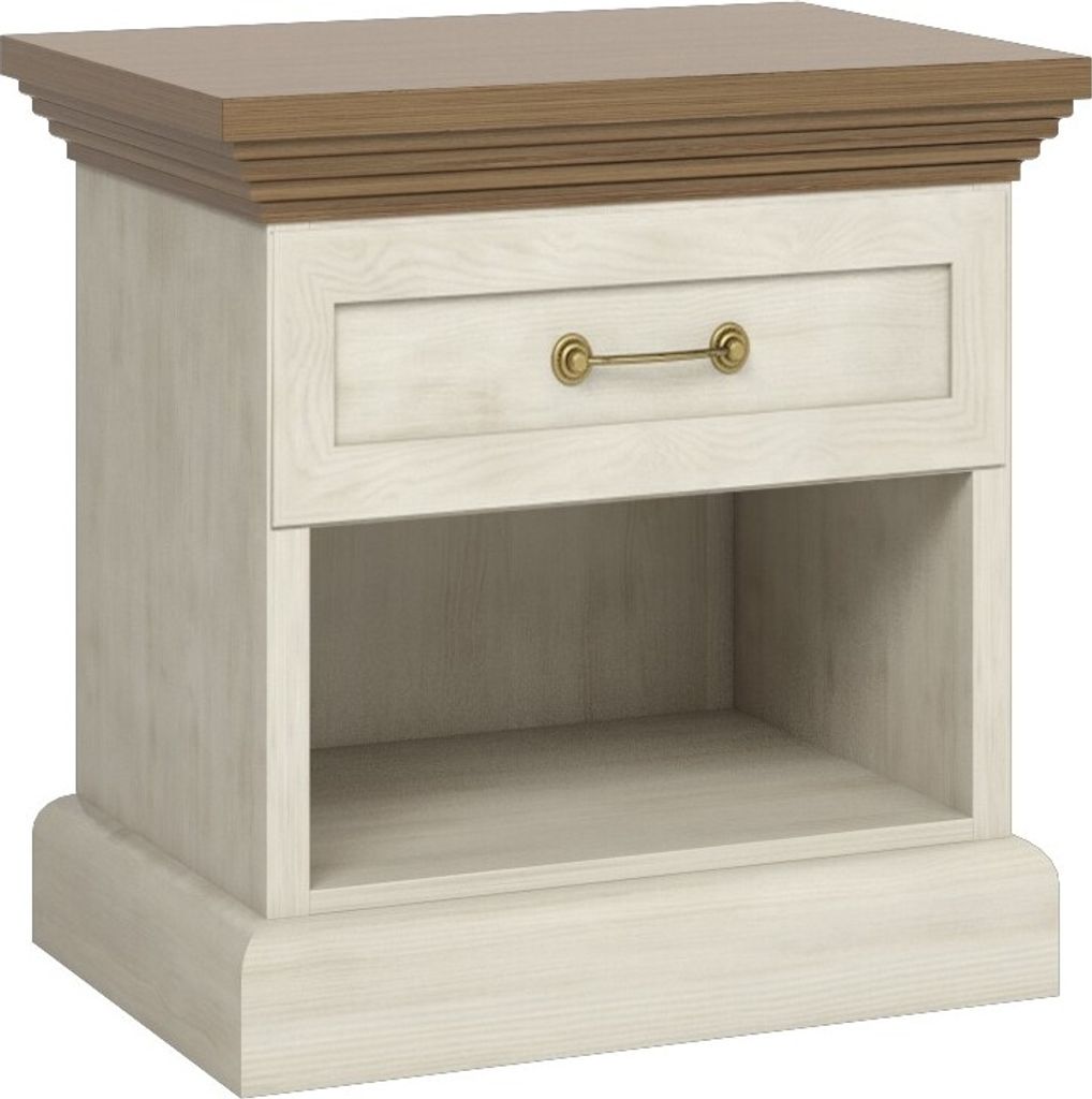 Furniture24 Nachttisch Royal SN Nachtschrank Nachtkästchen mit Schublade