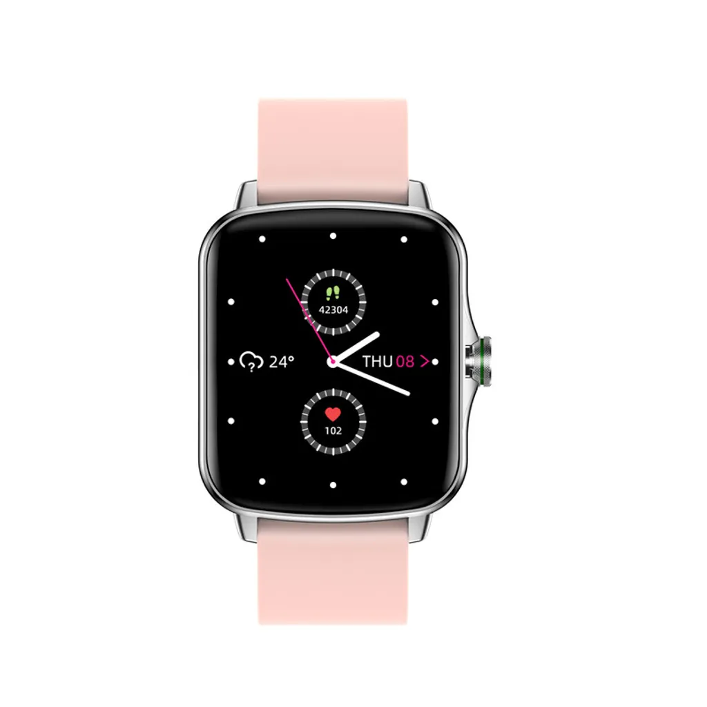 Montre Connectée TK22 Rose : Ne Manquez Plus Aucun Appel ni Message Important