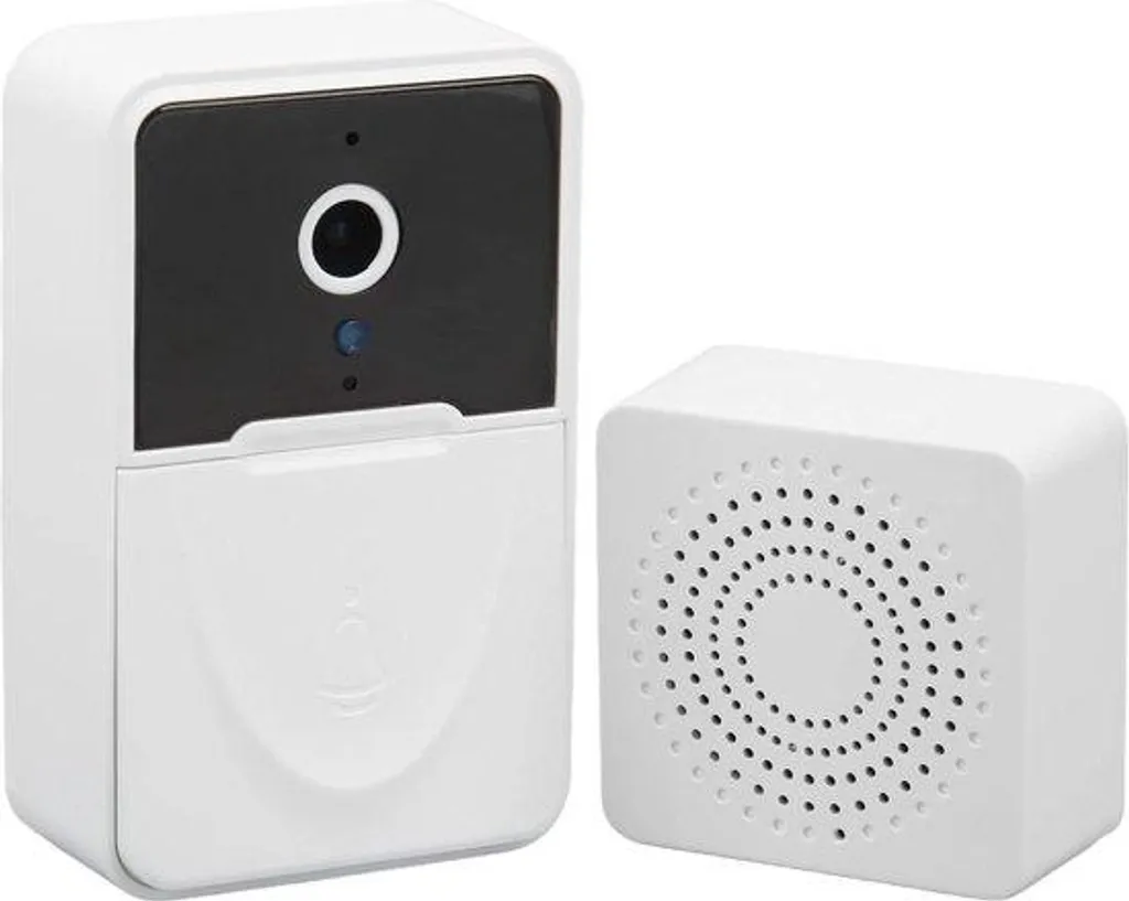 Sonnette vidéo intelligente Wi-Fi HD avec vision nocturne et audio