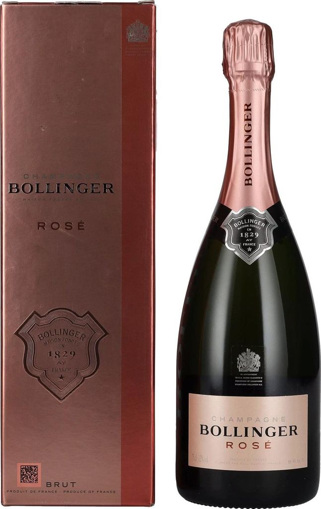Bollinger Champagne ROSÉ Brut 12% Vol. 0,75l in Geschenkbox