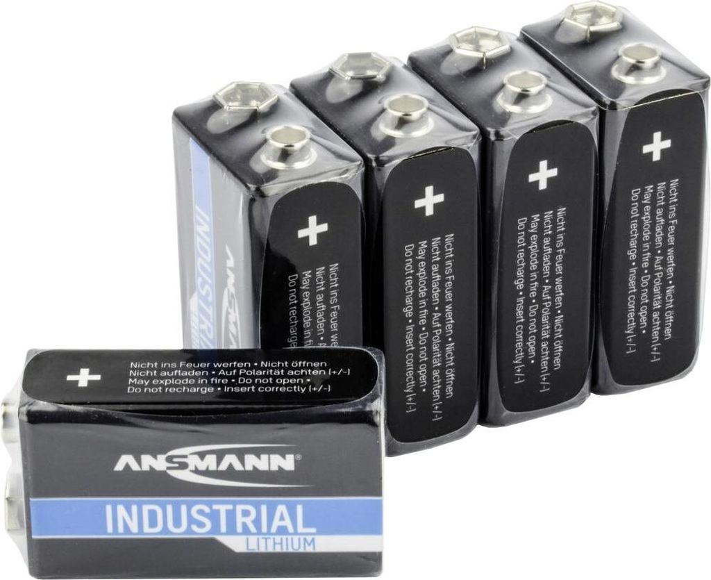 ANSMANN 1505-0002, Lithium batterijblok E, 5-pack Productafbeelding 