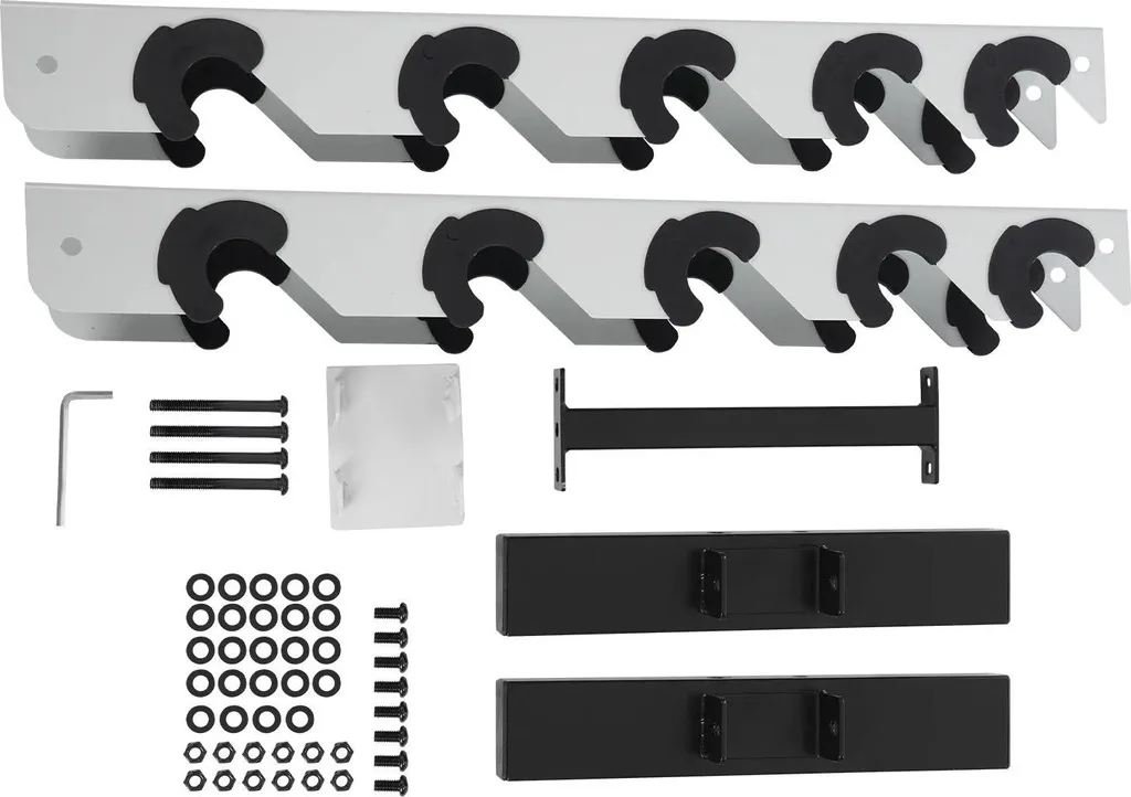 Support haltères robuste 5 niveaux charge 100 kg coloris blanc pur