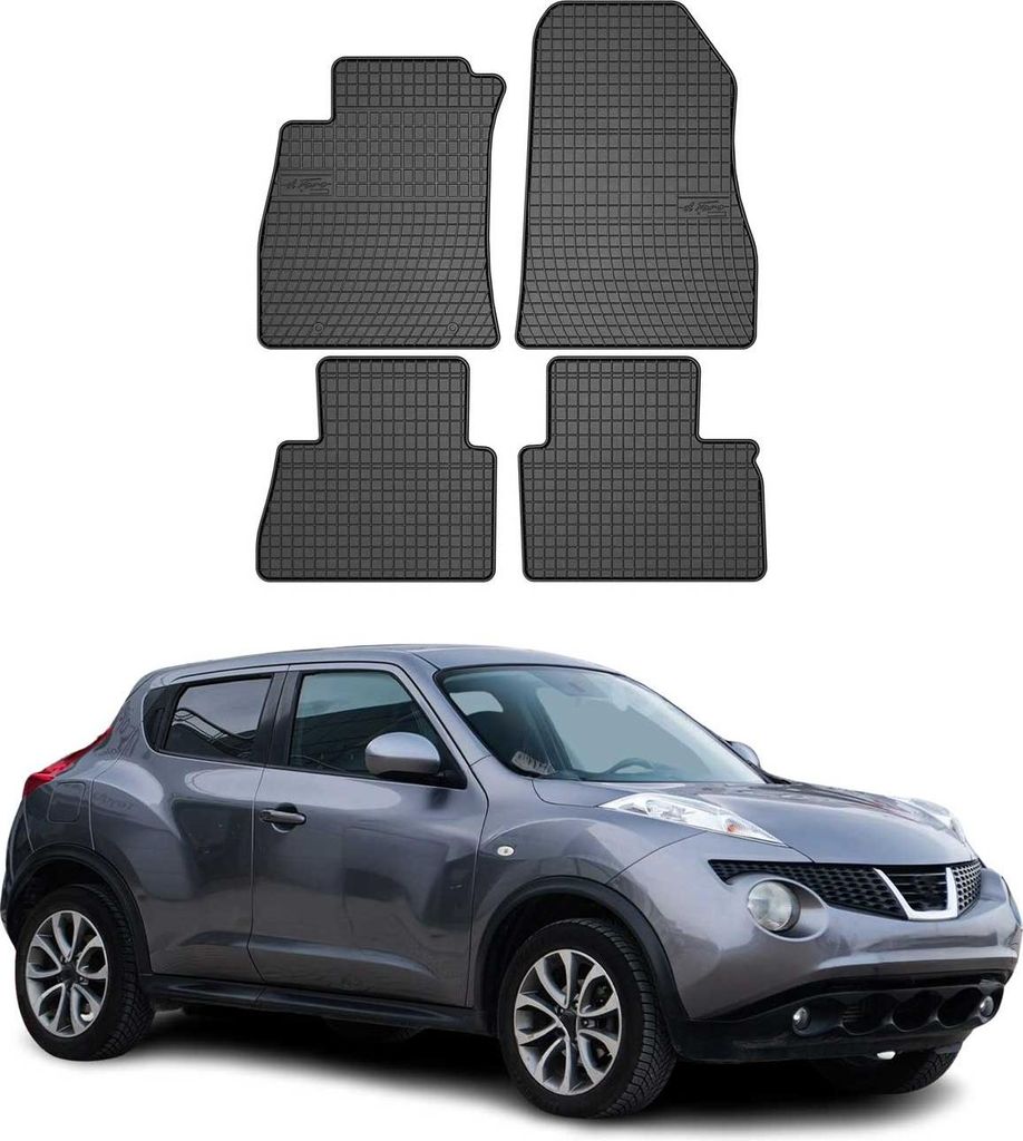 2010-2019 Nissan Juke Fußmatten Gummi Schwarz 4 tlg Produktbild 