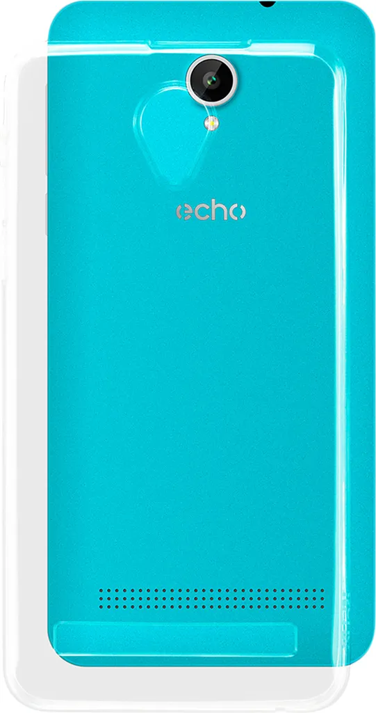 Coque Echo Push rigide et robuste en plastique transparent incolore
