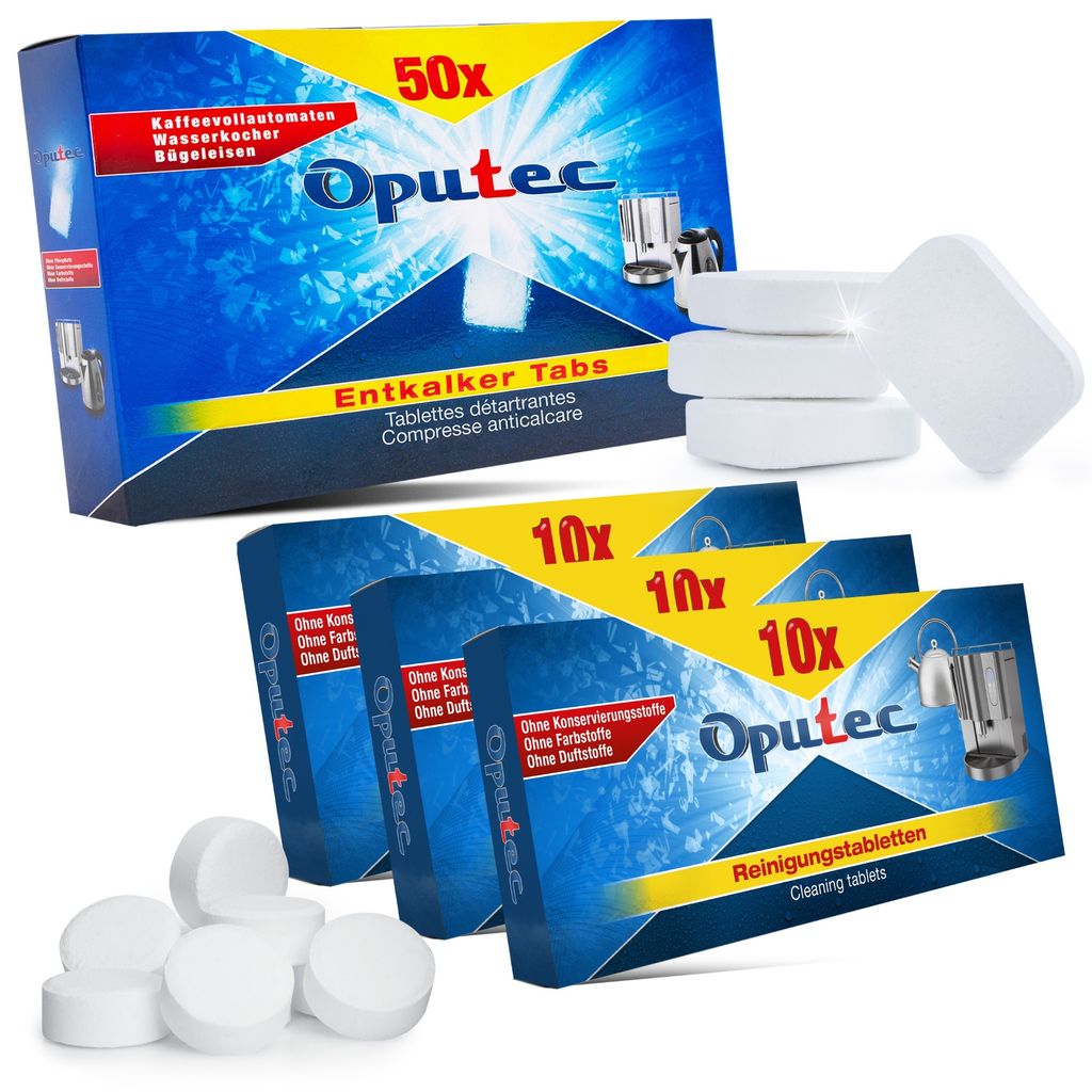 Reinigungsset Kaffeevollautomaten (50 Entkalker Tabs + 30 Produktbild 