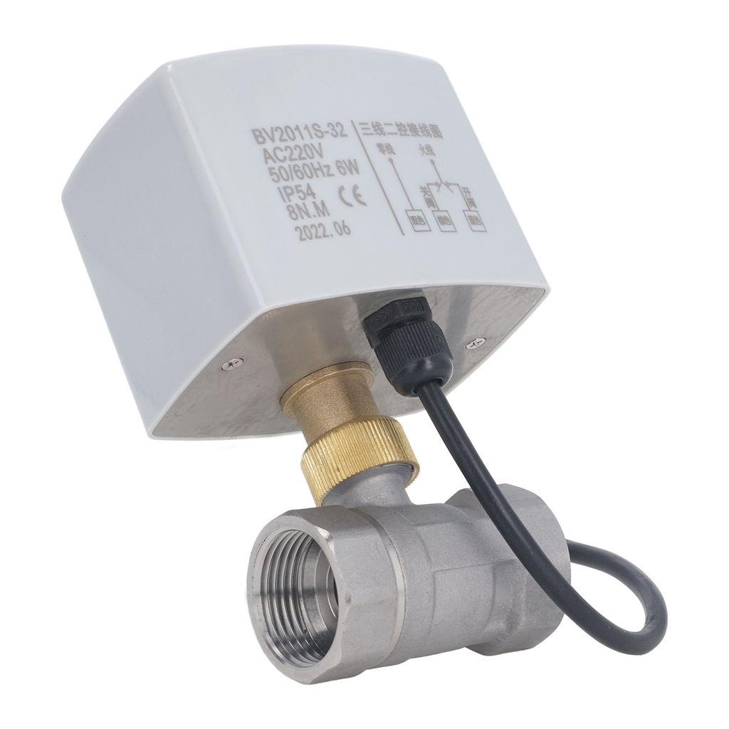 Motorisiertes 3-Wege-Kugelventil DN25 – Edelstahl – Elektrischer Antrieb – 2-Wege-Steuerung – AC 220 V