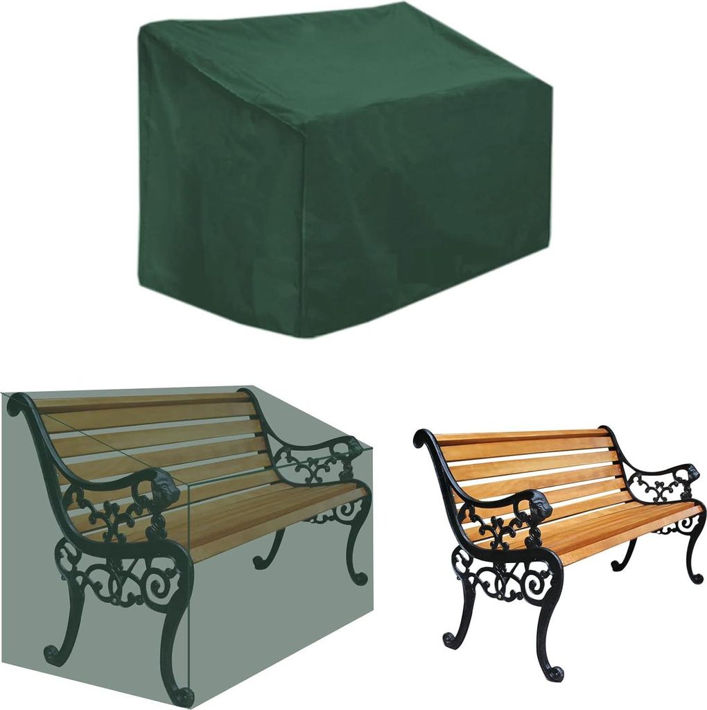 Gartenbank Schutzhülle - wasserdicht - UV-beständig - 1 Stück - grün - 210D Polyester