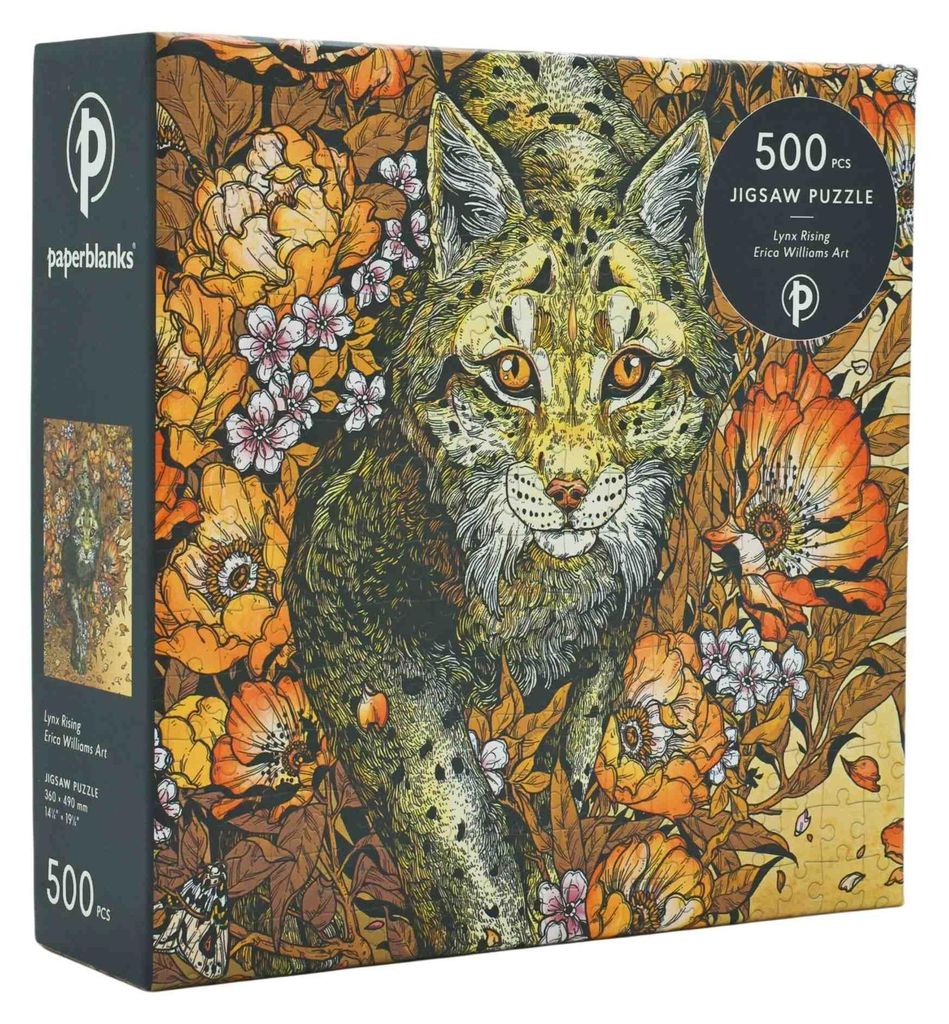 Lynx Rising 500 Piece Jigsaw Puzzle by Paperblanks (Erica Williams Art)