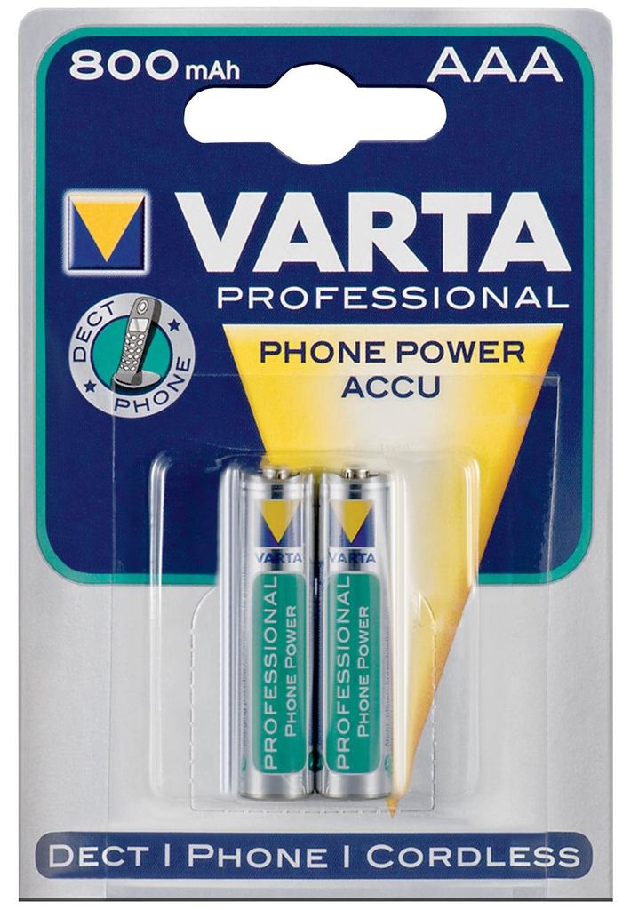 Varta Akku RECHARGE Phone    AAA HR03  800mAh           Produktbild 