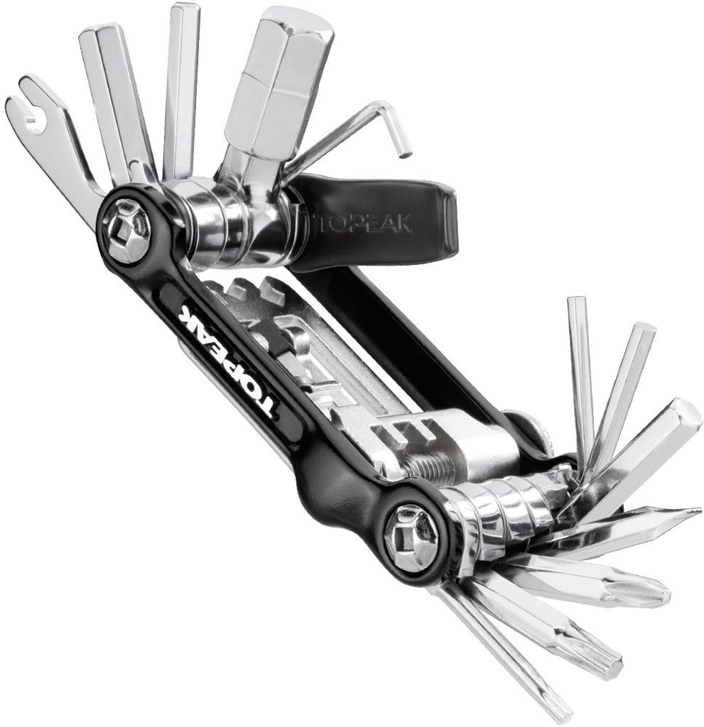 Topeak Mini 20 Pro Multitool, 23 Funktionen, Fahrrad Reparatur Werkzeug, schwarz