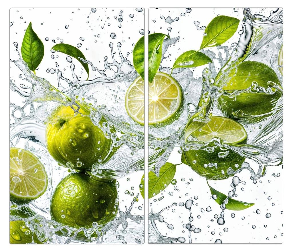 Spritzschutz Herdabdeckplatte Schneidebrett aus Glas Produktbild 