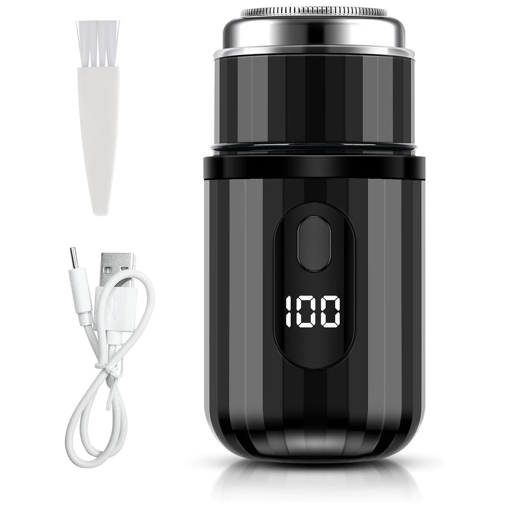 Elektrische Rasierer, Mini-Elektrorasierer, Tragbarer elektrischer Nass- und Trockenrasierer, Typ-C Laden, für Reisen, Büro, Geschäftsreisen, Sc...