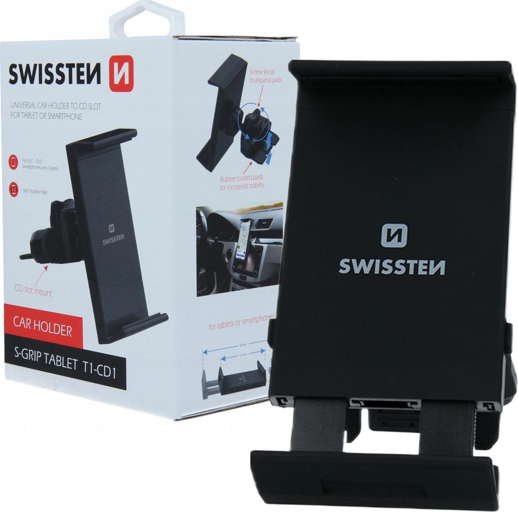 Uchwyt Do Cd Do Telefonu Tabletu 10" Swissten Zdjęcie produktu 