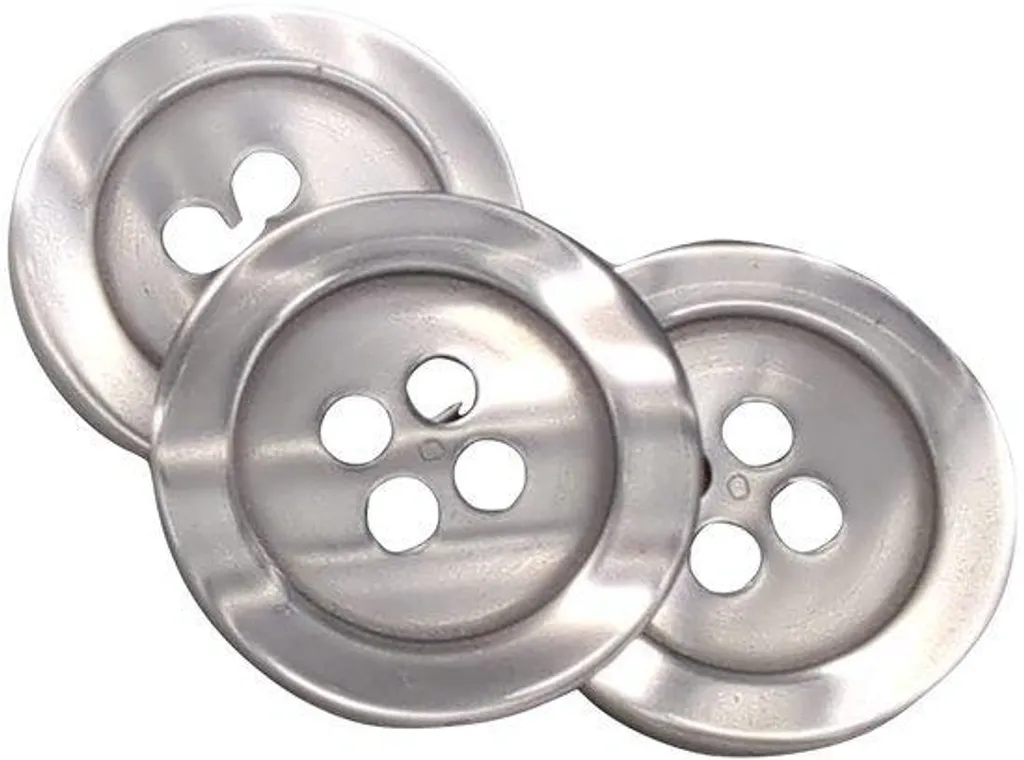 Douilles pour Customisation Textile 18 mm - 50 Pièces Grises Espagne