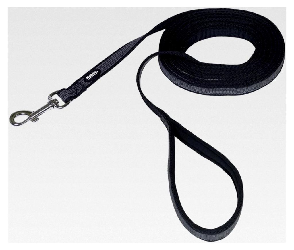 Schleppleine mit Anti-Rutsch, schwarz, 5 m lang, 17 mm breit, 1 Stück