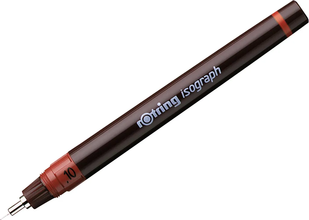 Finis les traits irréguliers avec le stylo Isograph 0,1 mm haute fiabilité
