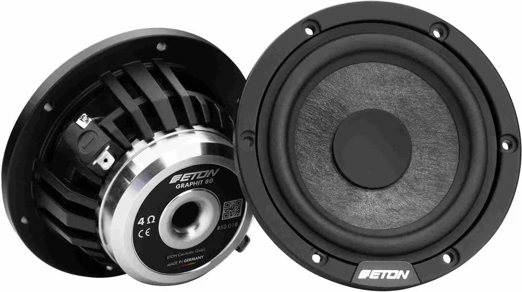 Haut-parleur médium Eton Graphit 80 8cm pour des voix claires en voiture