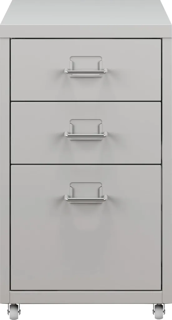 Caisson à roulettes avec tiroirs Kökar Rangement robuste en acier - 4