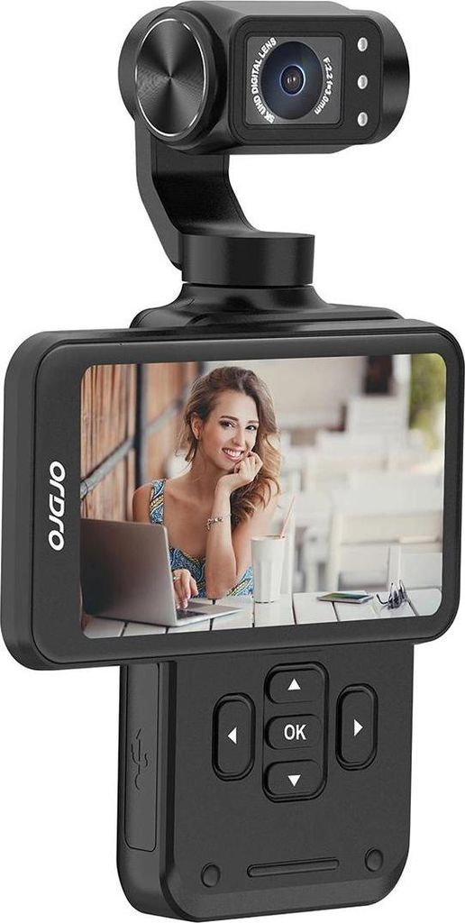Kamera Ordro Pocket M5 Z 3-Osiowym Gimbalem, 5K, Do Zdjęcie produktu 
