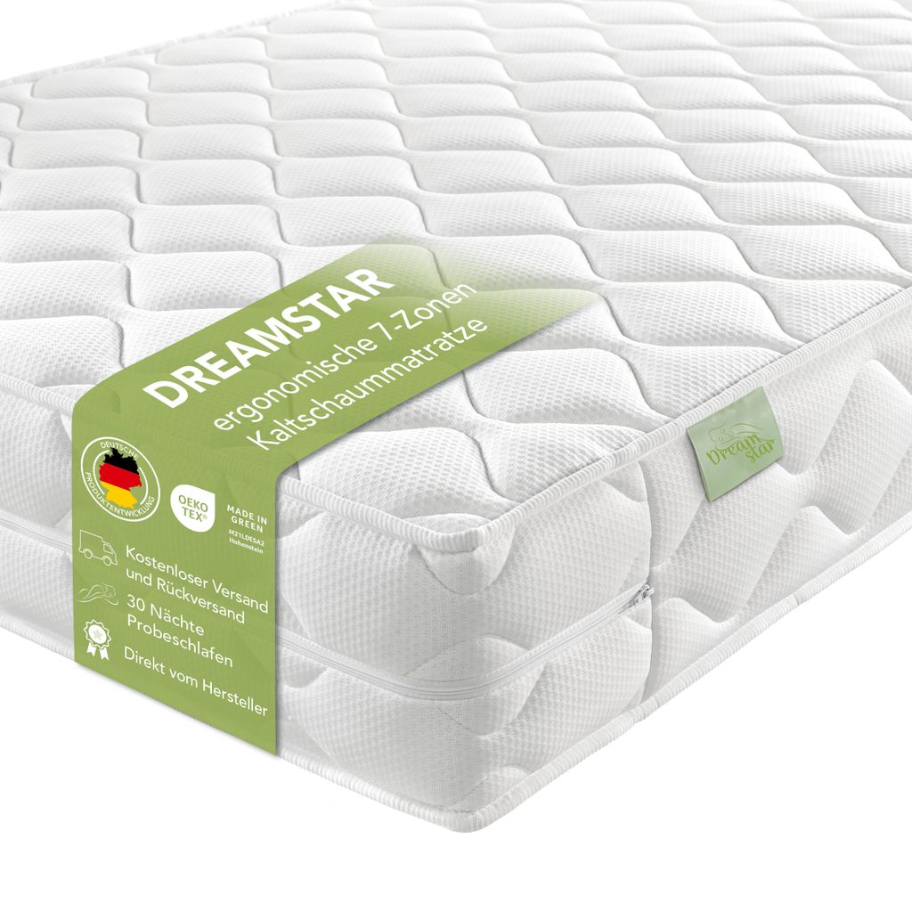 Ergonomický 7-zónový matrac zo studenej peny | 90 x 200 cm Obrázok produktu 