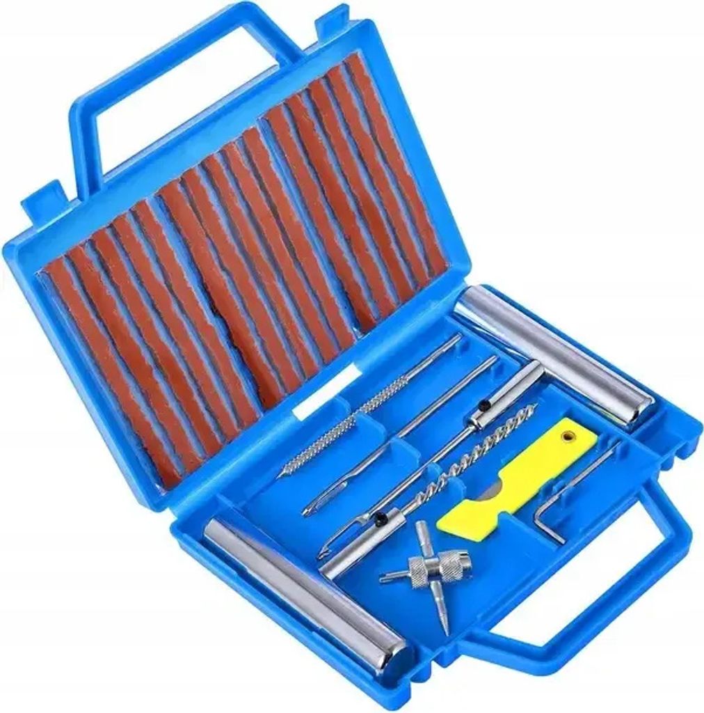 SATRA | Reifenreparaturset, 27tlg, Tragbares Reifenreparaturset für Autos, Autoreifen Reparaturset, Reifenpannenset, Reifenreparatur Kit