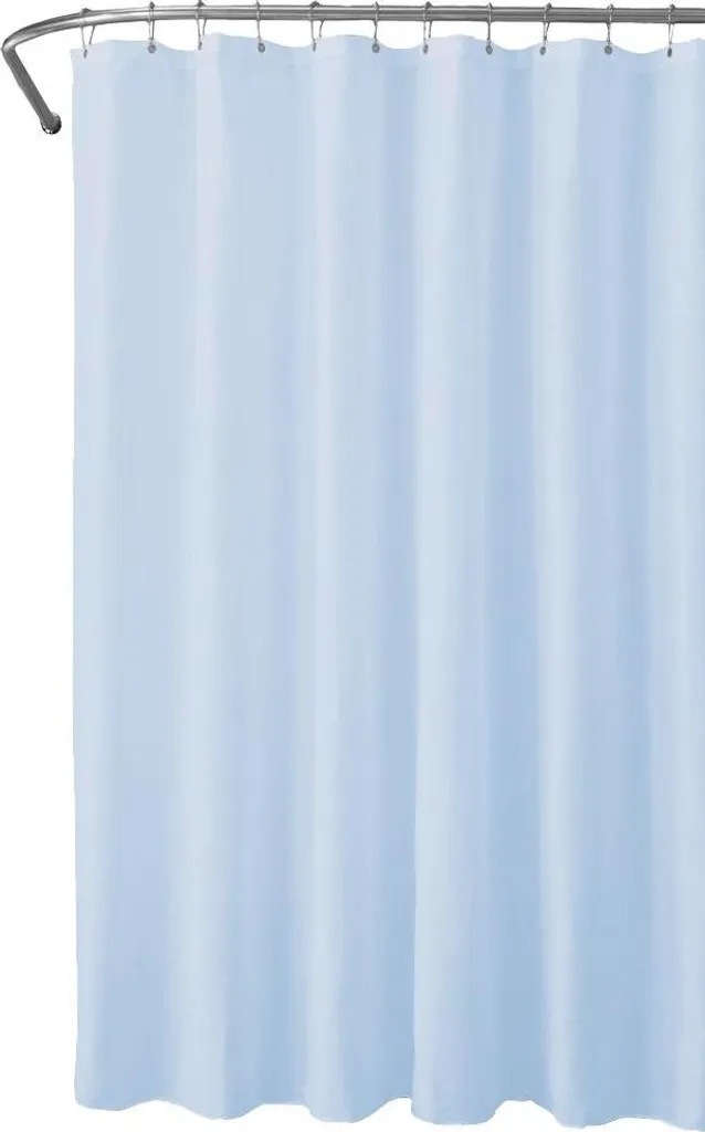 Rideau de douche bleu 180x200 cm : fini le plastique qui colle à la peau