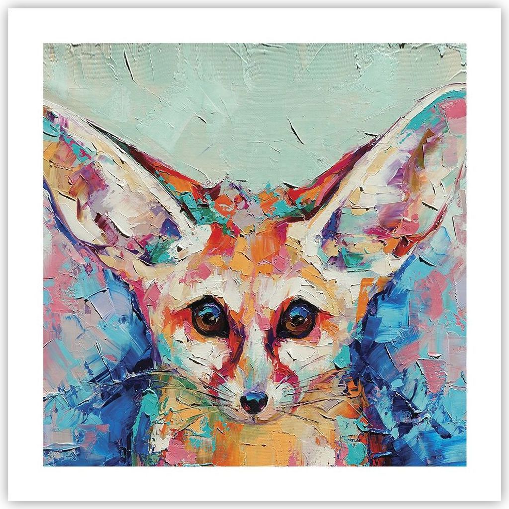 Poster - Poster ohne Rahmen - Klein November Bunt - 50x50 cm - Wand Bild - Wanddeko - Wandbilder - Kunstposter - Wandposter - Bilder - Kunstdruck -...