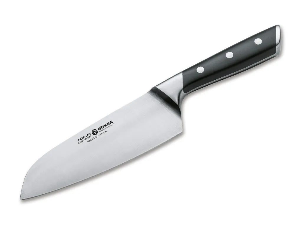 Design e Qualità: Boker Forge Santoku X50CrMoV15 Coltello Forgiato