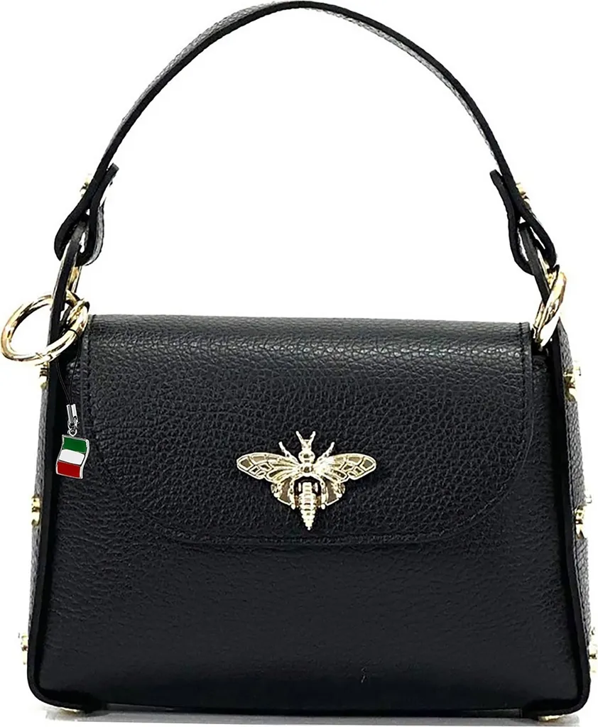 Borsa Florence OTF817S Pelle Nera: Eleganza Minimalista Made in Italy