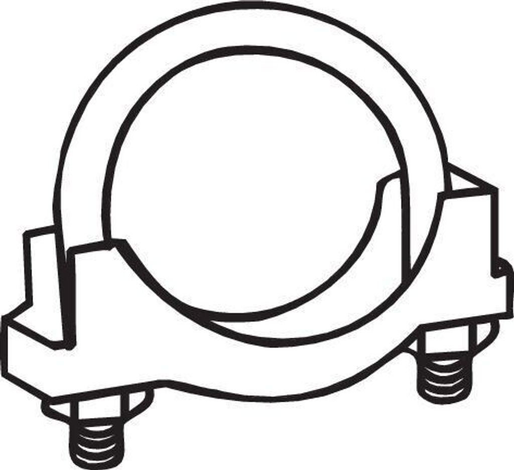 BOSAL Auspuffschelle 250-154 passend für MERCEDES-BENZ T1 Produktbild 