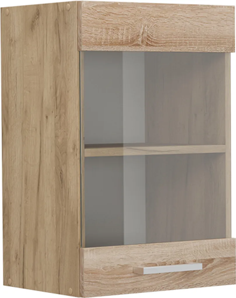 Vetrinetta Pensile 40cm Vicco R-Line Sonoma Quercia Dorata Cucina