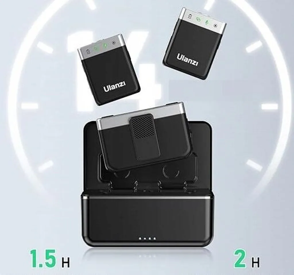 Microphone Cravate sans Fil Double Canal pour Smartphone et Caméra - 7