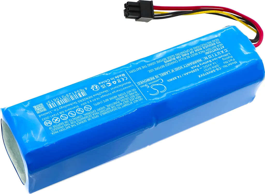 Batterie TECHTEK pour Sencor SRV 9790BK remplace le modèle SRX 9701