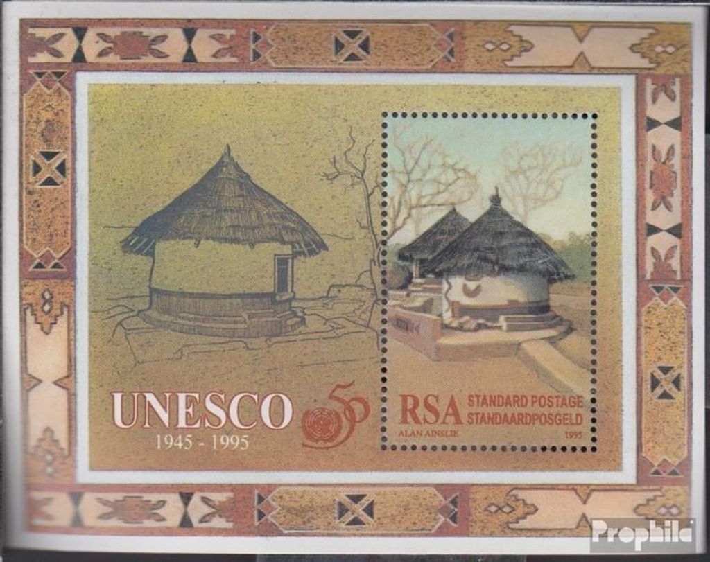 Briefmarken Südafrika 1995 Mi Block40 (kompl.Ausg.) gestempelt UNESCO