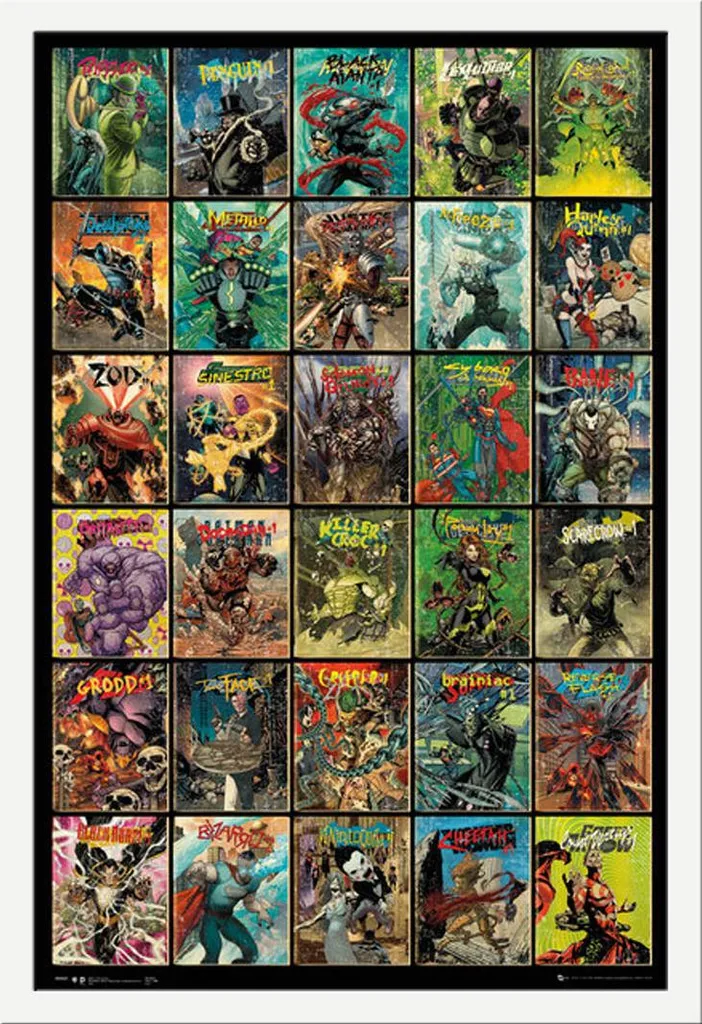 Affiche encadrée Forever Evil DC Comics, cadre Shinsuke blanc 61x91 cm