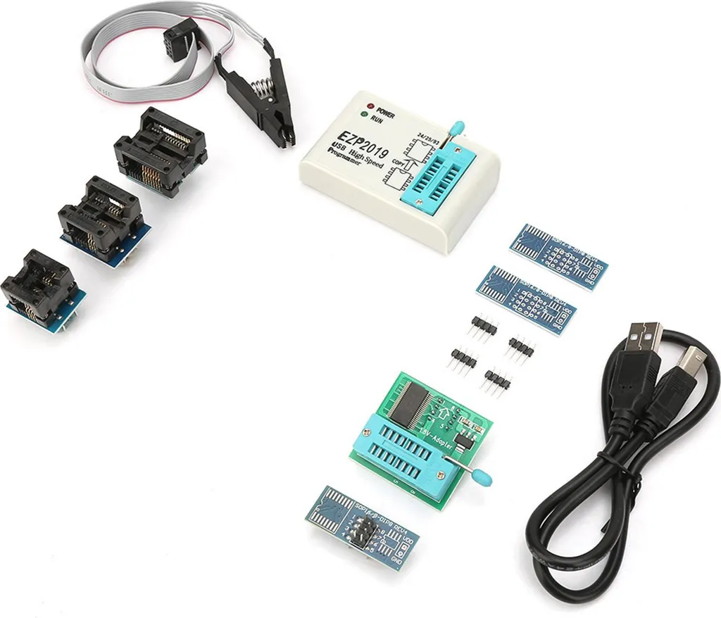 Programmateur USB Universel EZP2019 pour Puces BIOS et EEPROM 24 25 93 SPI