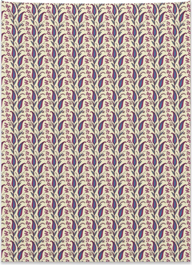 Abakuhaus Paisley Wandteppich, Zusammenfassung blüht Gänseblümchen aus Weiches Mikrofaser Stoff Kein Verblassen Klare Farben Waschbar, 110 x 150...