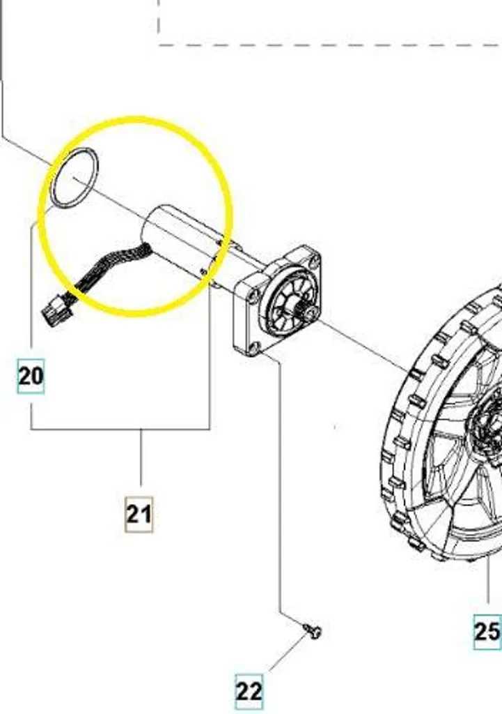 Kit moteur Husqvarna Automower 420 pour résoudre le blocage roue
