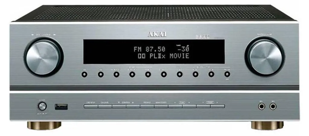 Amplificateur 5.1 pour Home Cinéma Akai 25W AS005RA-750B - Argent