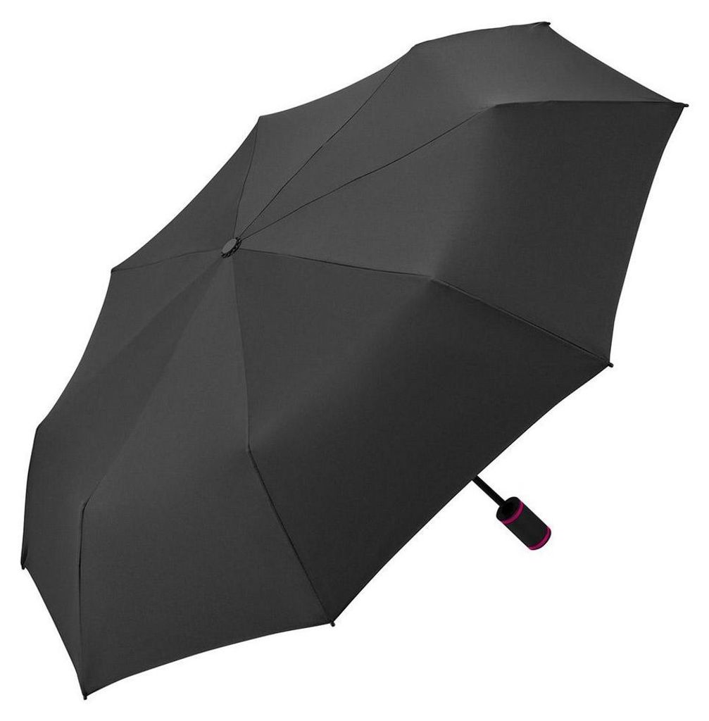 Fare - Mini Faltbarer Regenschirm LT4599 (Einheitsgröße) (Schwarz/Magenta)