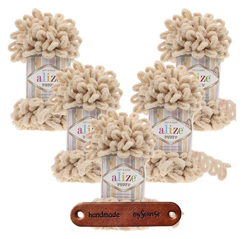 5 x ALIZE Puffy 310 Honey mit Label Produktbild 