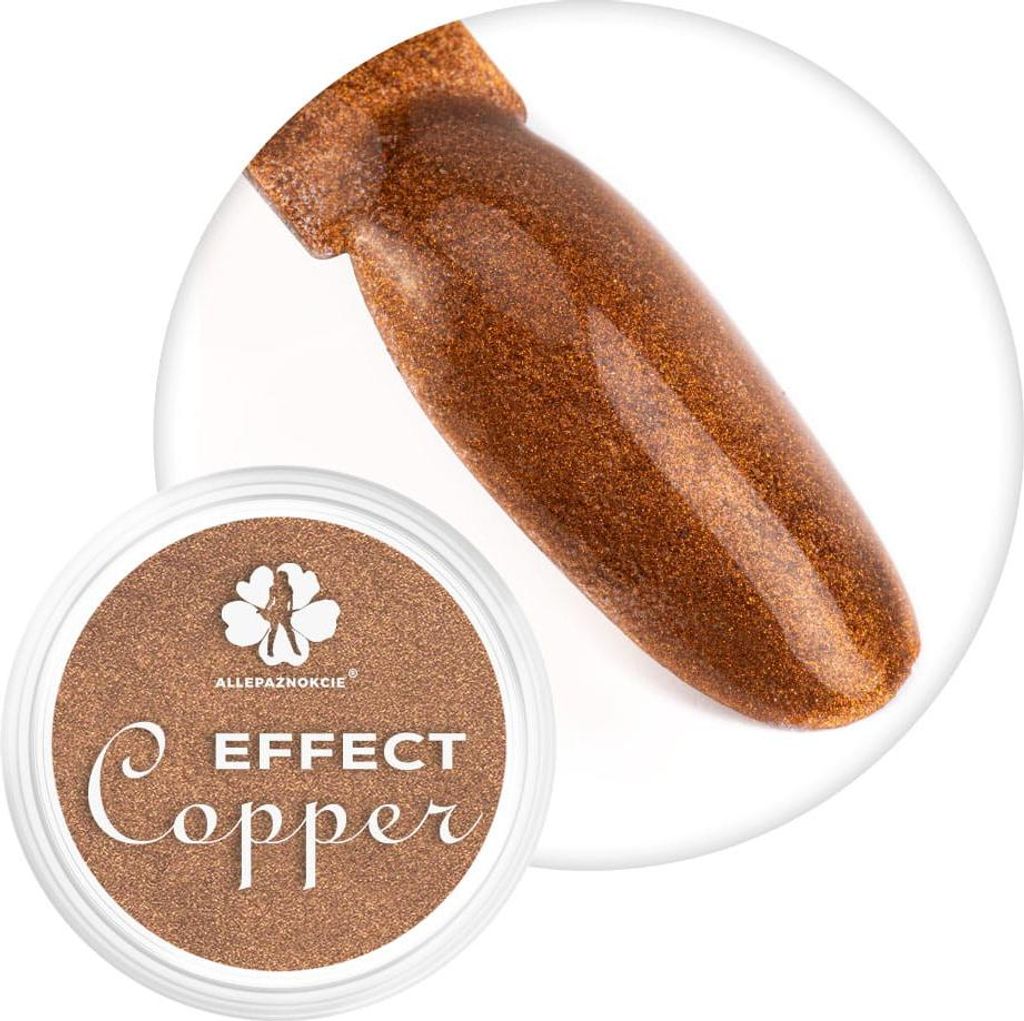 Nagelpulver mit Spiegelkupfereffekt Allepa Nails Spiegelkupfereffekt