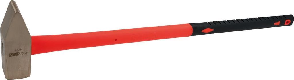 KS Tools BRONZEplus Vorschlaghammer 4000 g, mit Fiberglasstiel, 963.2041